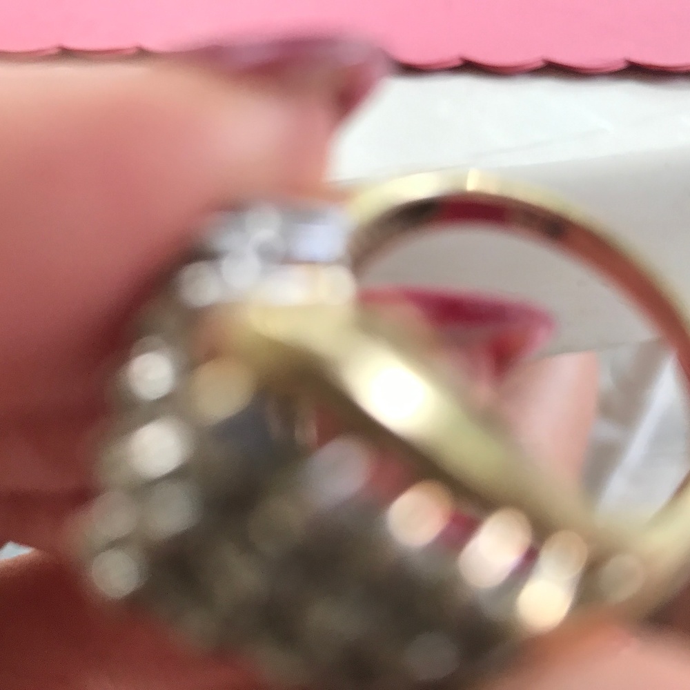 SOLD SOLD SOLD : DIAMOND RING Sz 7 7.6 GRAMS - Picture 8 of 8